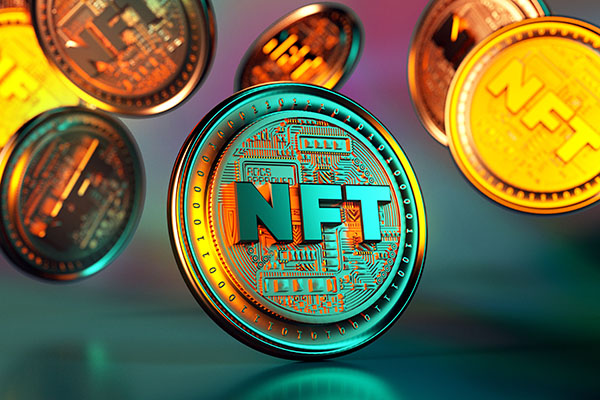 nft-non-fungible-token-golden-coins-falling-trendy-cryptocurrencies-and-coins-on-the-blockchain-technology-close-up-view-of-crypto-money-in-tres-d-rendering
